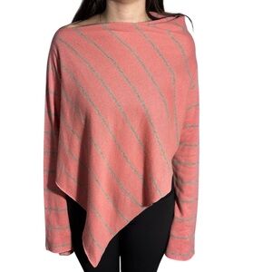 BCBG Max Azria pink poncho sweater cashmere silk women’s medium-large
